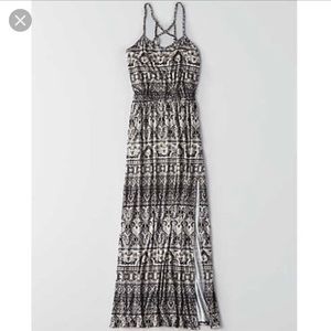 AEO Soft &Sexy printed maxi dress, black and white